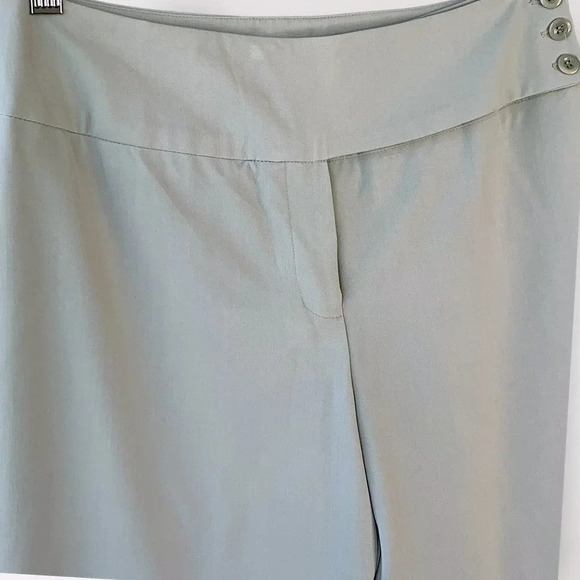 Tailor B. Moss Casual Straight Leg High Waist Trouser Pants Women Size 6 Green - Picture 6 of 14